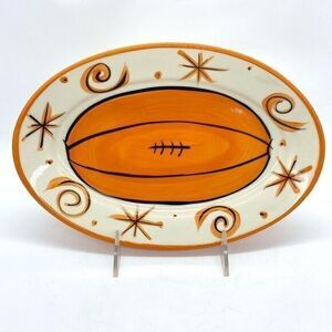 Gail Pittman Orange Pumpkin Dish Hand Painted Signed and Dated
